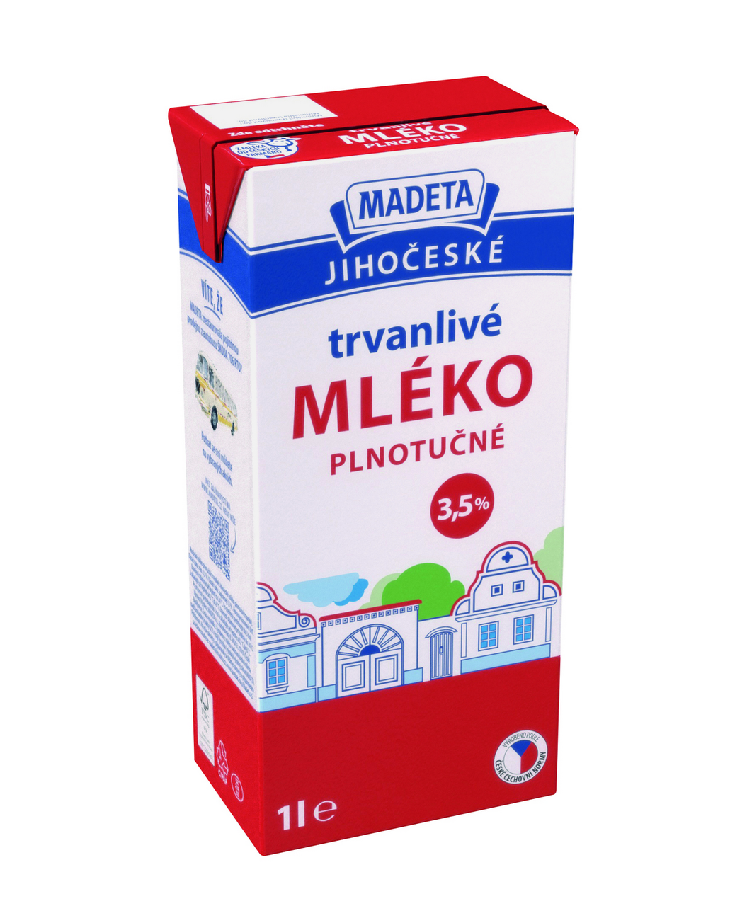 MADETA Jihočeské mlieko 3,5% 12 x 1 l