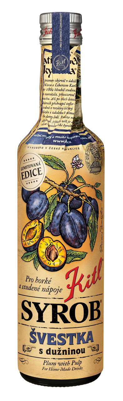 Kitl Sirup slivka 500 ml SKLO