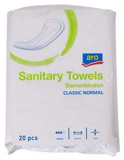 aro Classic Normal dámske vložky 20 ks