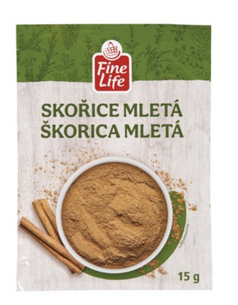 Fine Life Škorica mletá 5 x 15 g