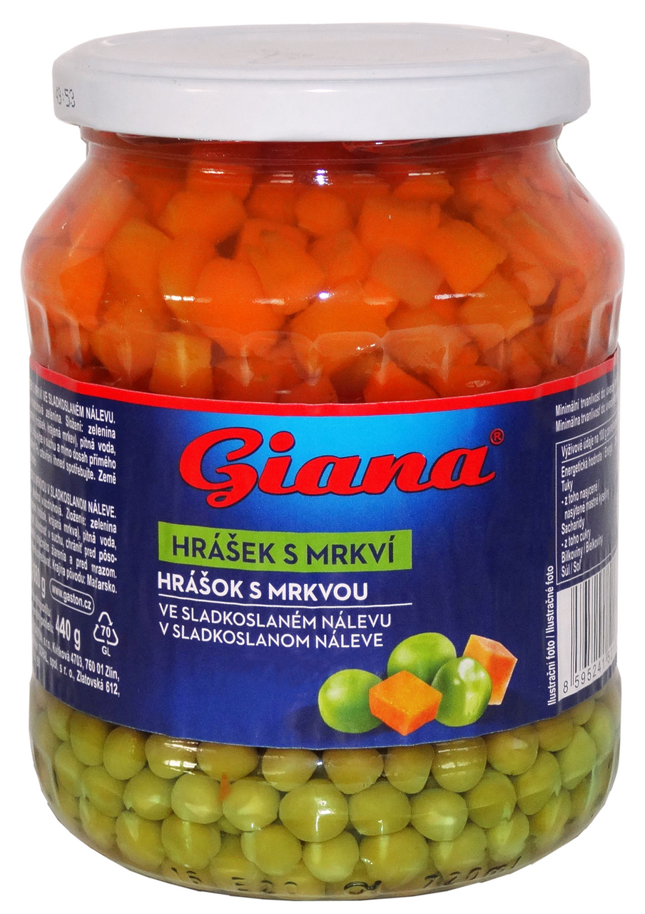 Giana Hrášok s mrkvou 720 ml