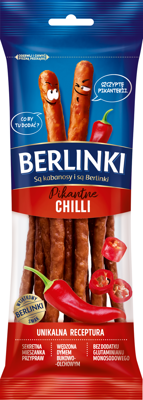 BERLINKI Kabanos chilli chlad. 85 g