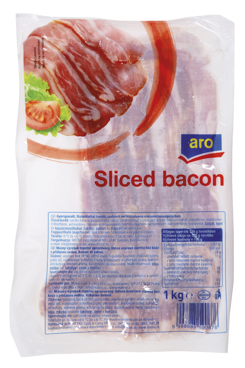 aro Slanina plátky chlad. 1 kg