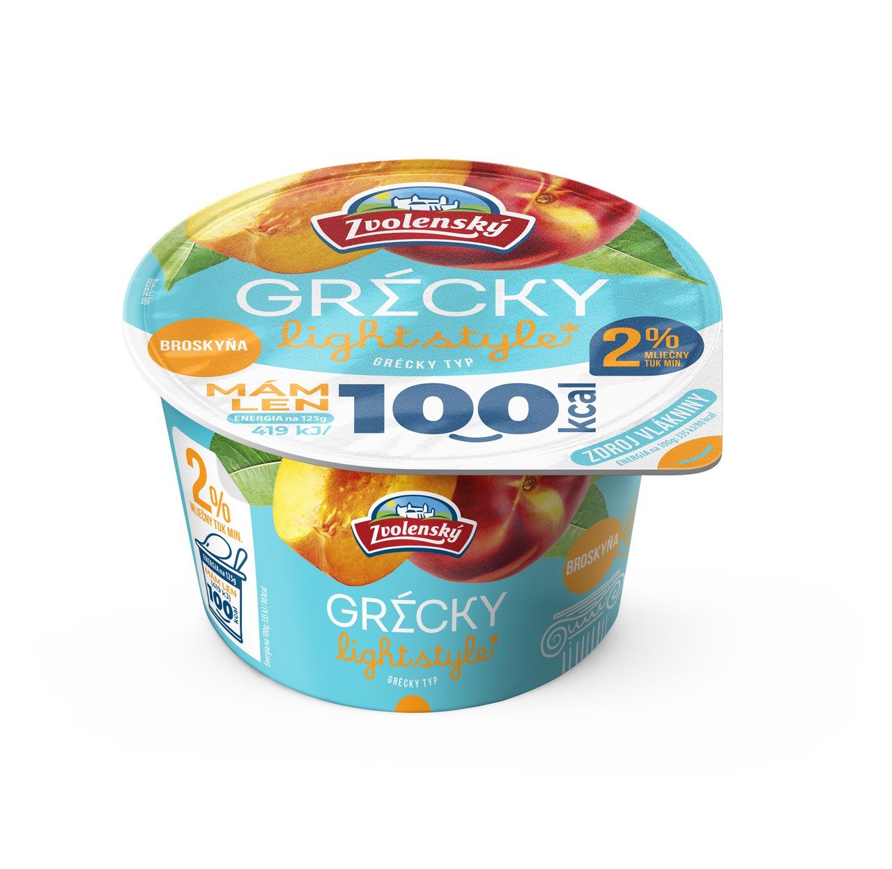 JOG GREC. 125G PEACH 6x