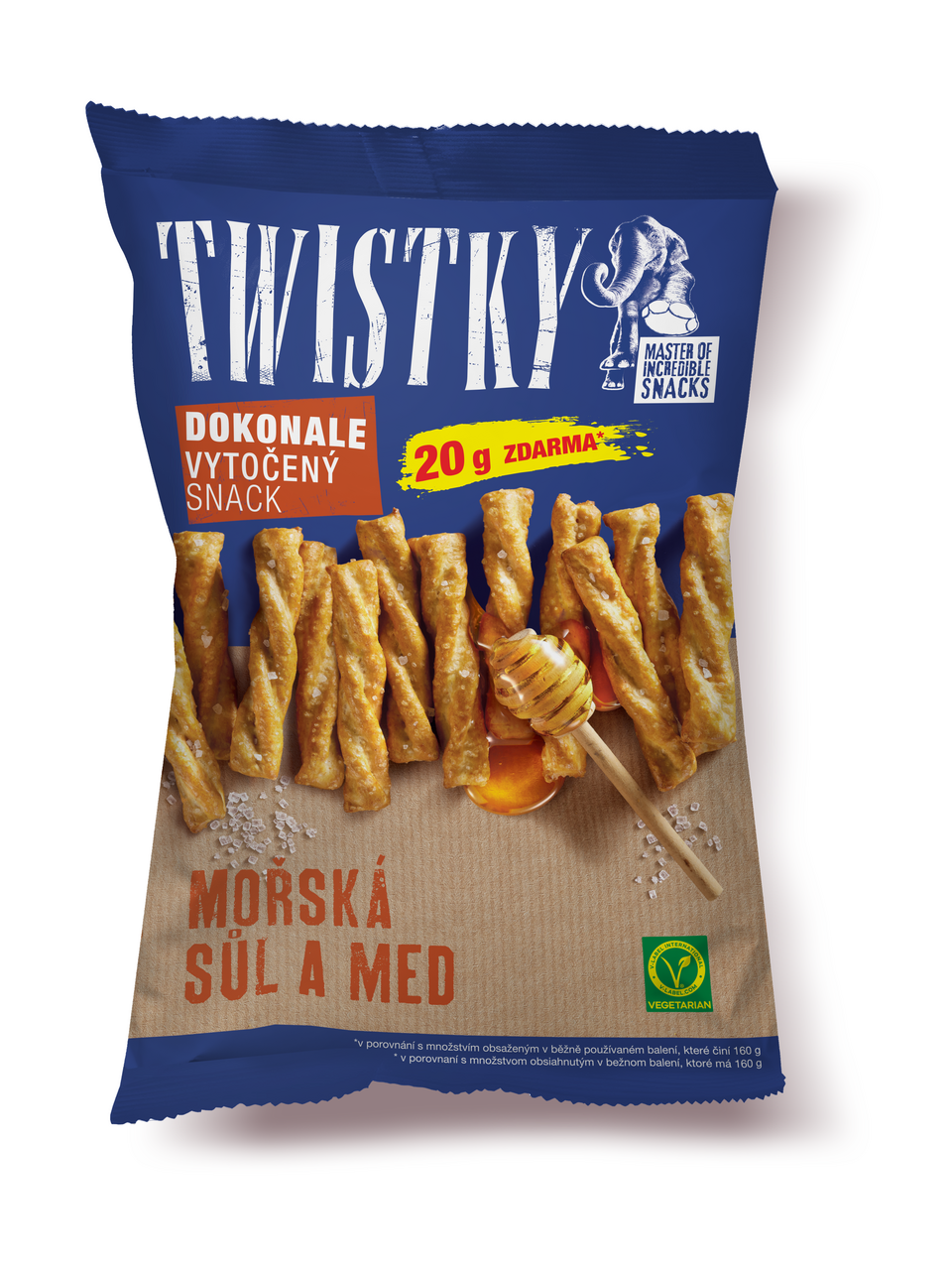 TWISTKY  SOĽ MED 160g+20%