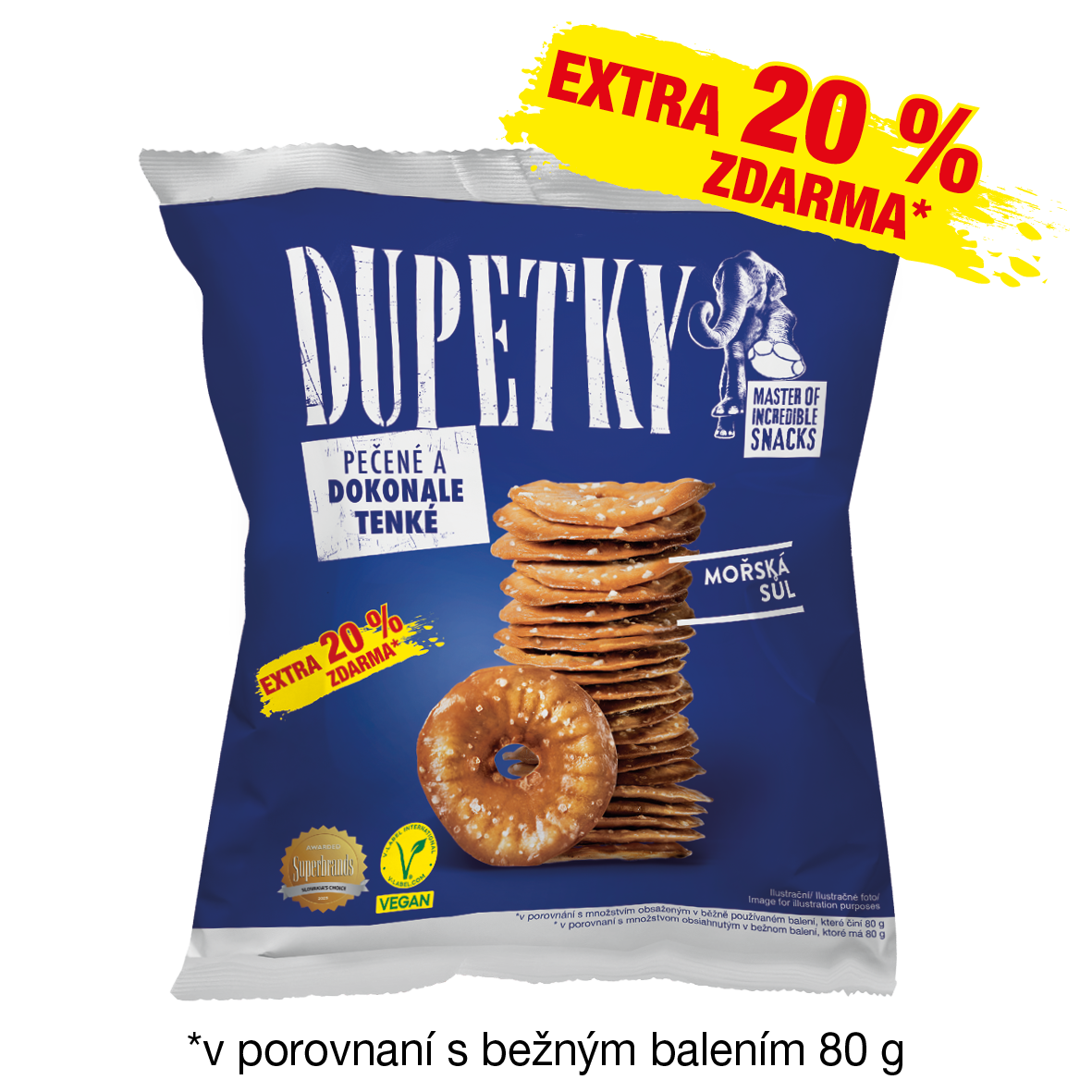 DUPETKY Morská soľ 80 g + 20% navyše