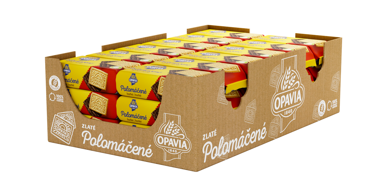 OPAVIA ZLATÉ Polomáčané sušienky horké 36 x 100 g 