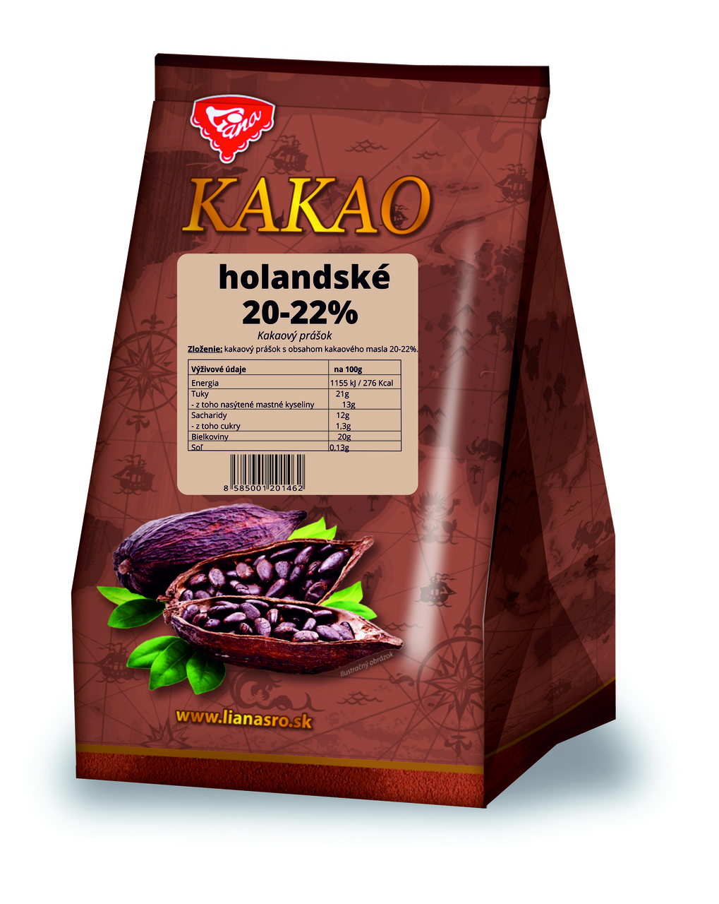 Liana Holandské kakao 20-22% 1 kg