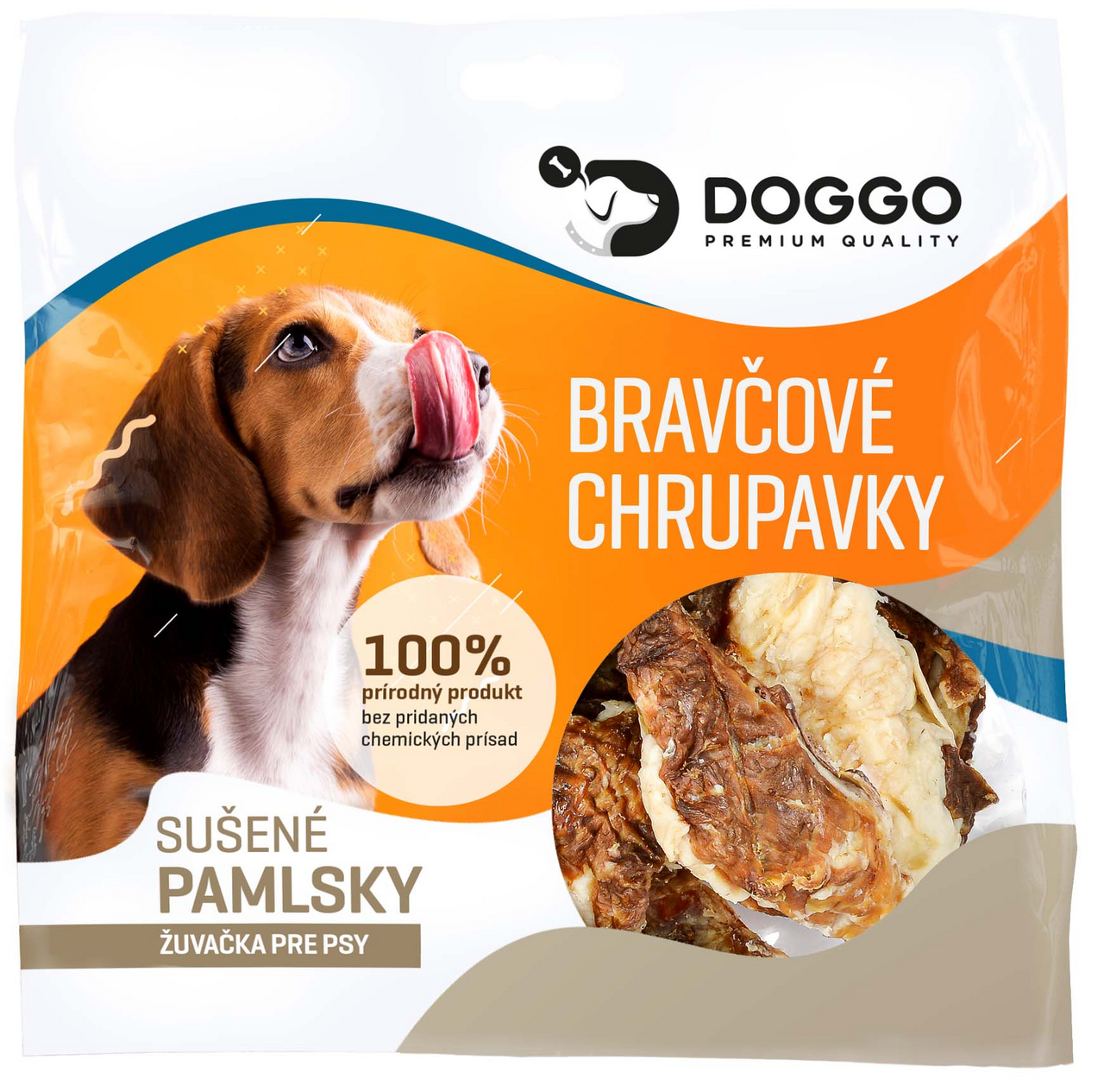 DOGGO Sušené bravčové chrupavky 250 g