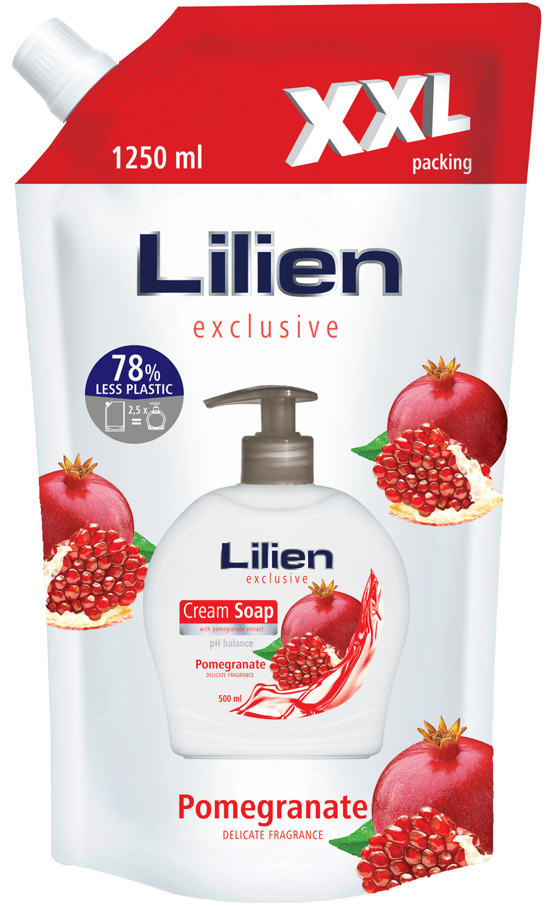 Lilien Granátové jablko tekuté mydlo XXL 1250 ml 