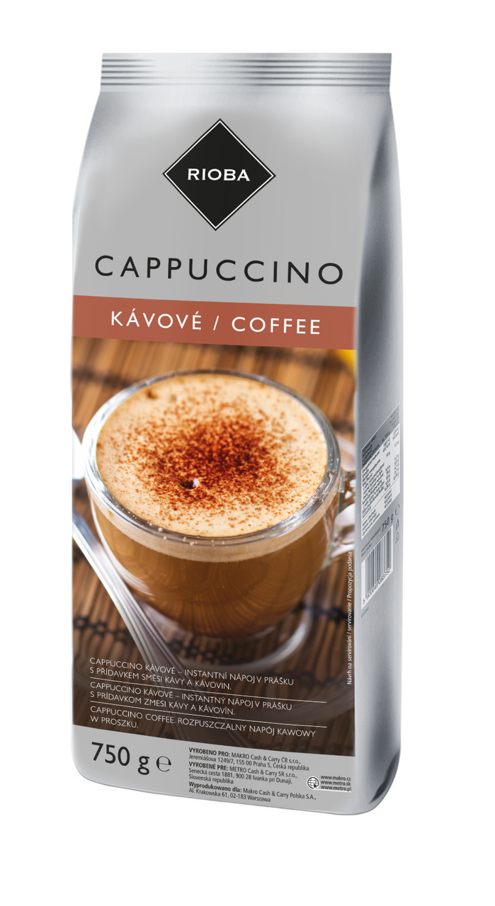 RIOBA CAPPUC.750G KÁVO.PRÍCHUŤ