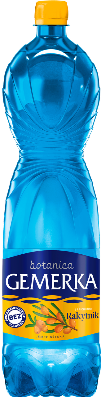 GEMERKA Botanica minerálna voda rakytník 6 x 1,5 l vratná PET fľaša