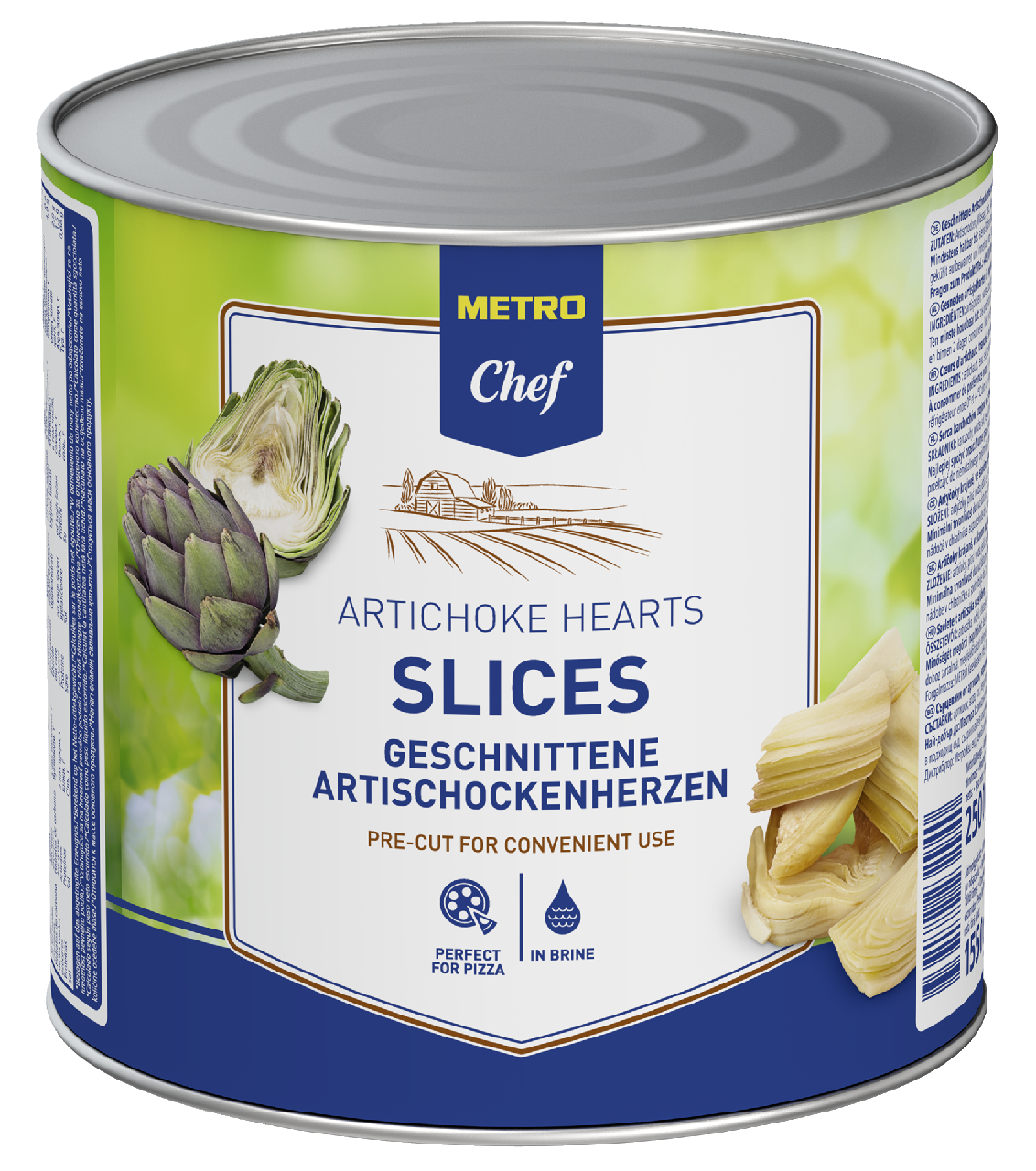 METRO Chef Artičoky krájané 40/50 2650 ml