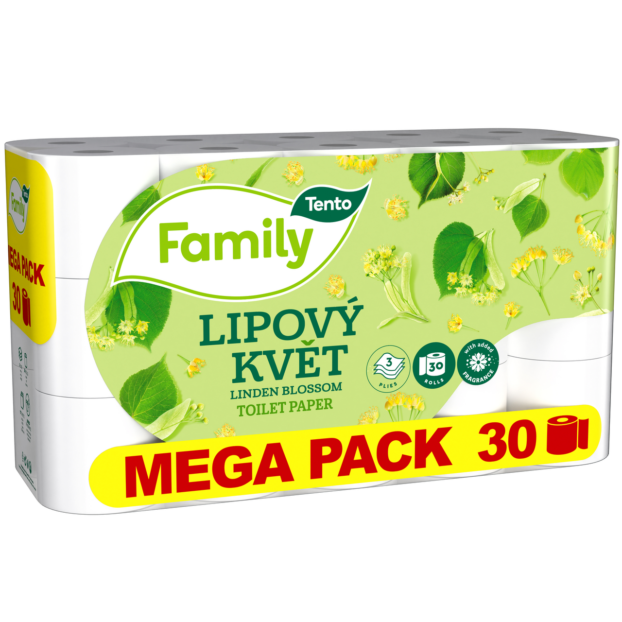 Tento Family lipový kvet toaletný papier 3 vrstvový 30 ks