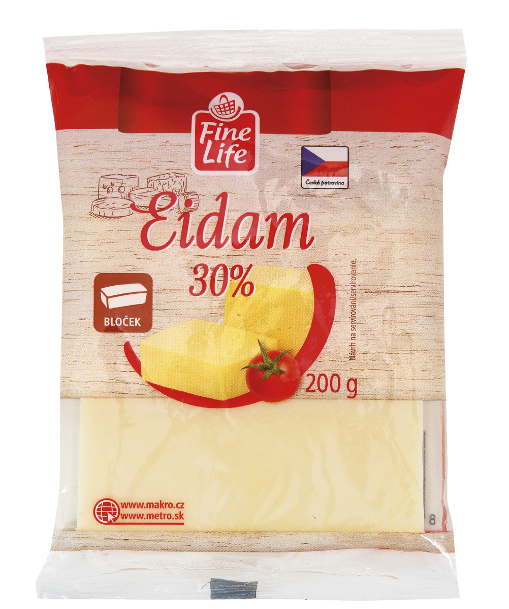 Fine Life Eidam bloček 30% chlad. 200 g