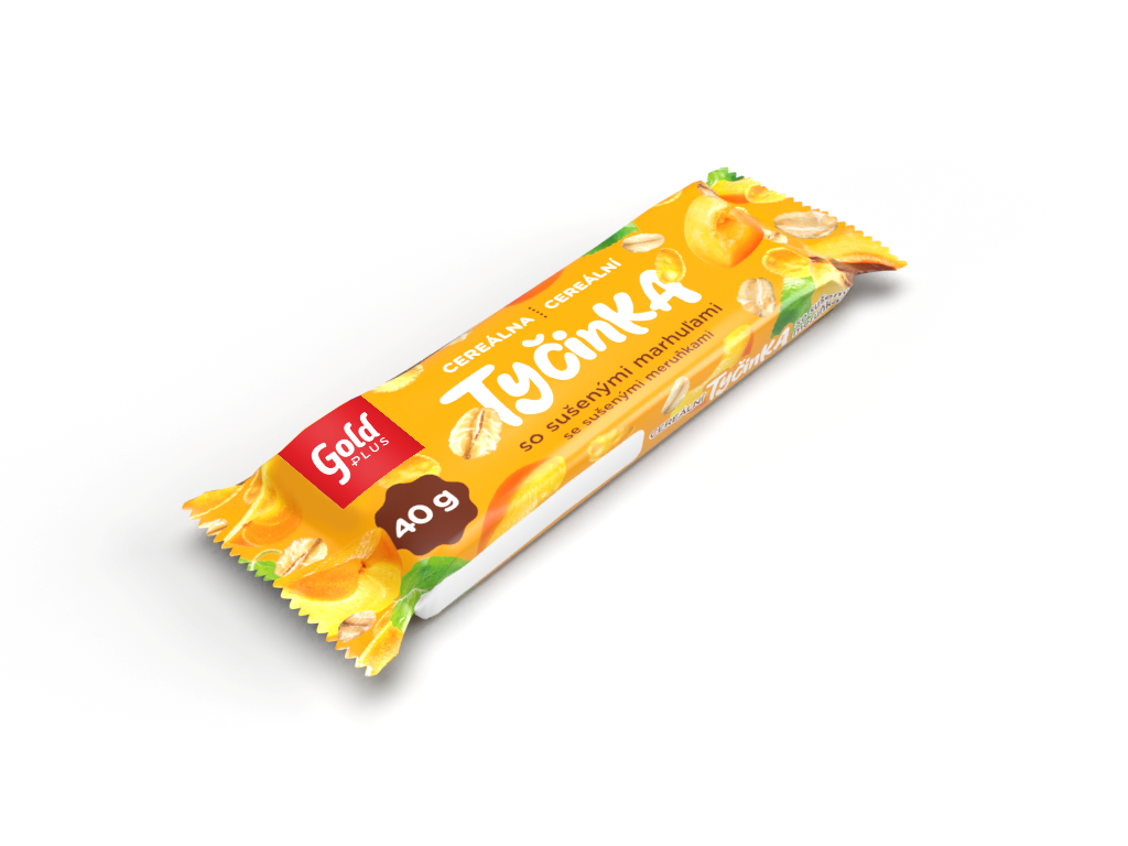 Gold Plus Tyčinka cereálna s marhuľami 40 g