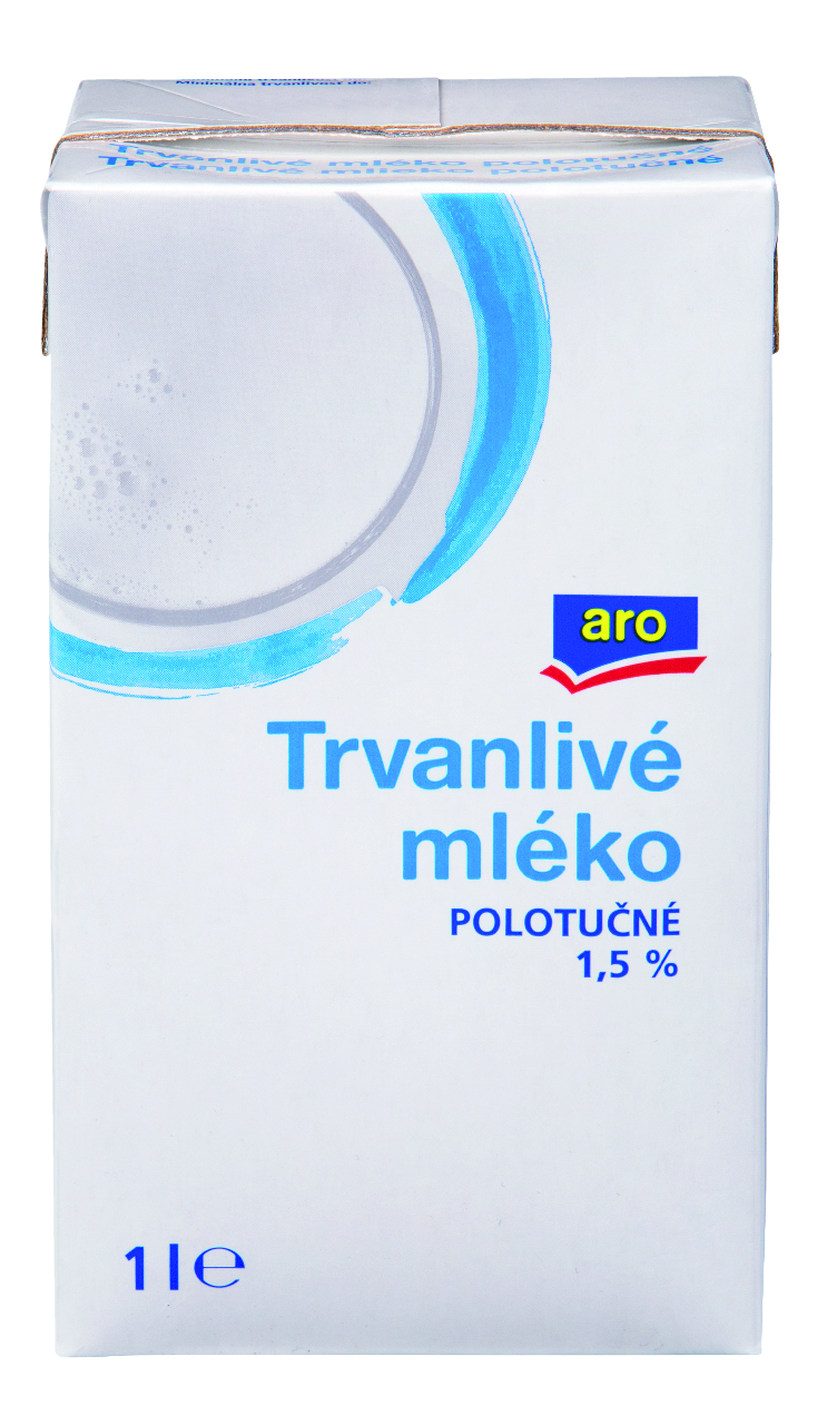 aro Mlieko 1,5% UHT 12 x 1 l