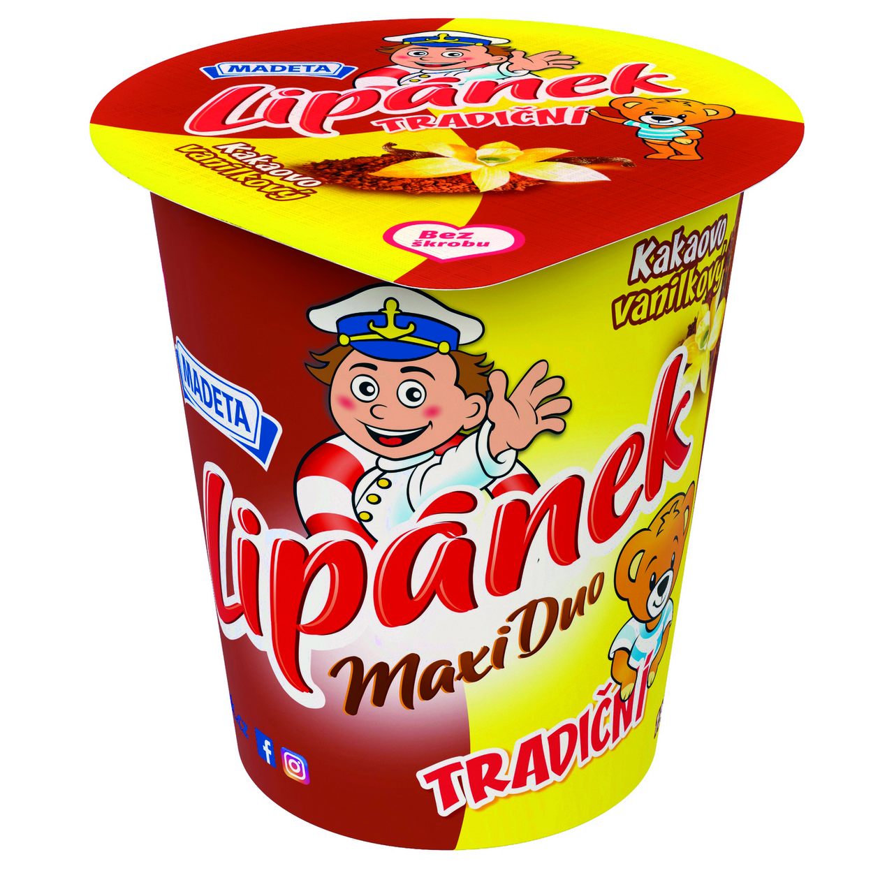 MADETA Lipánek maxi vanilka a kakao chlad. 10 x 130 g