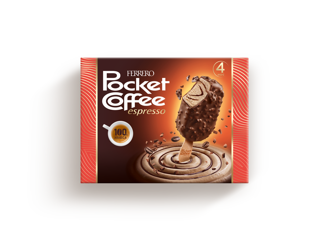 FERRERO Pocket Coffee nanuk mraz. 4 x 50 ml