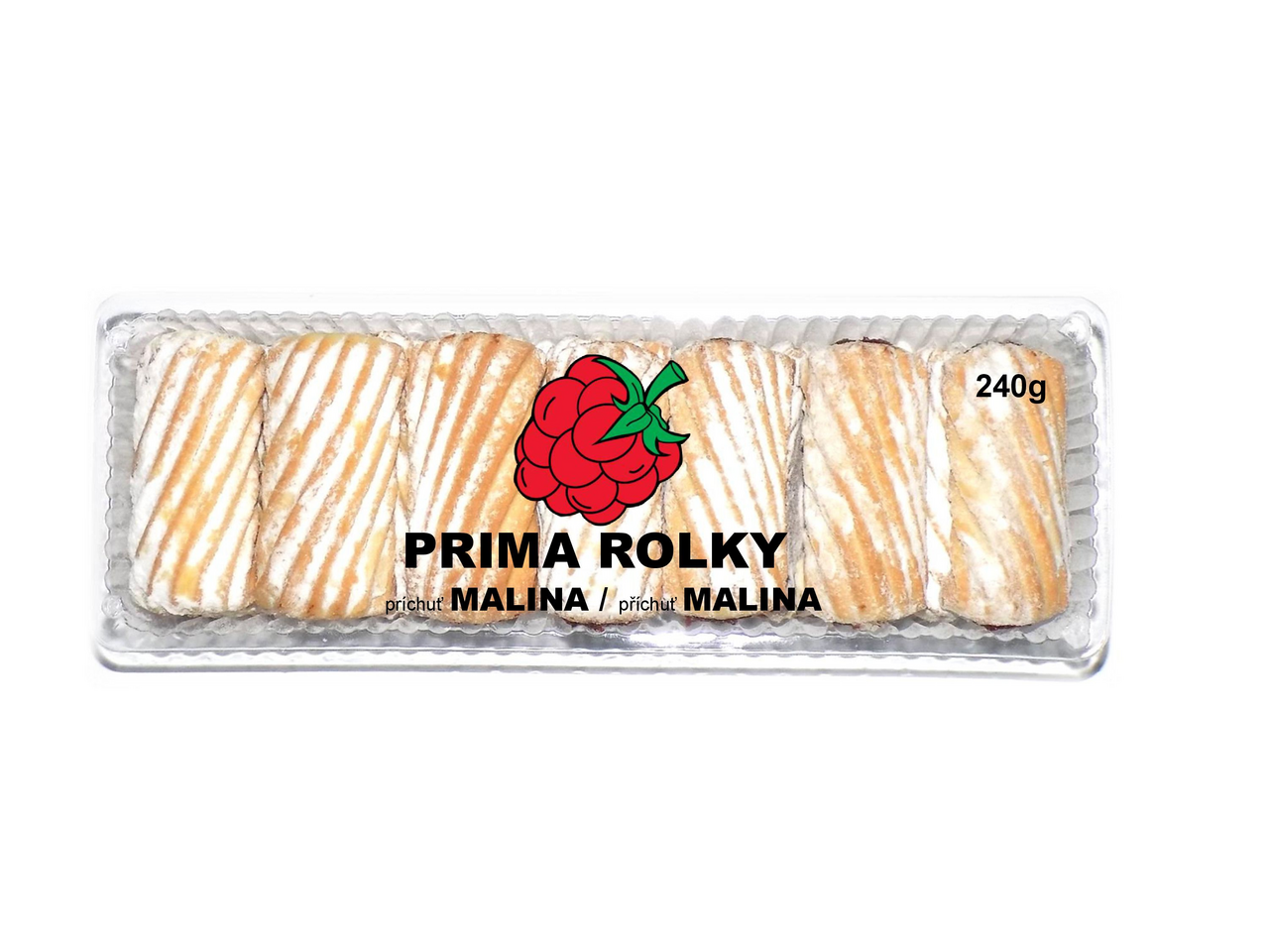 PRIMA ROLKY MALINA 240g