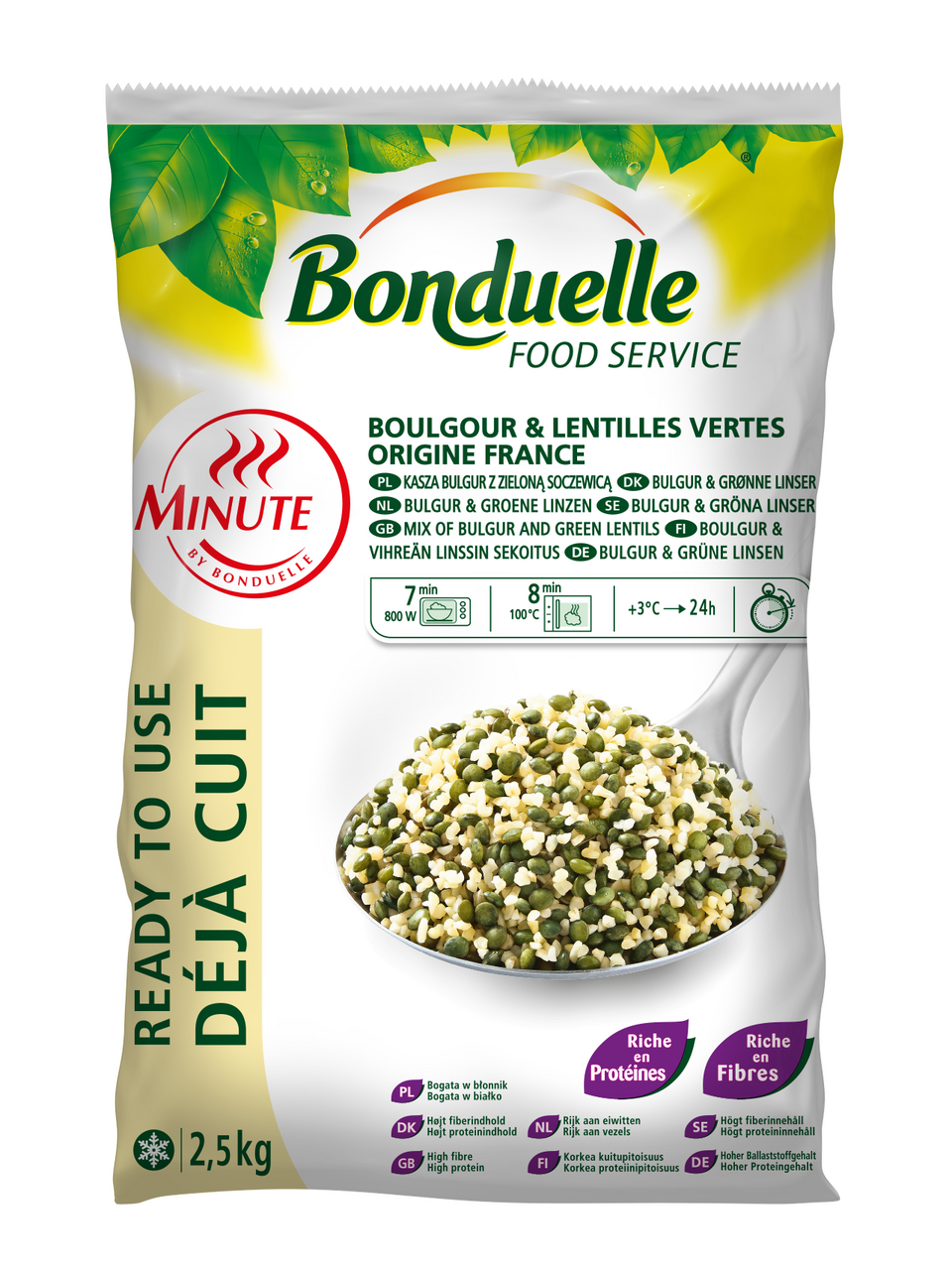 Bonduelle Zmes bulgur a šošovica mraz. 2,5 kg