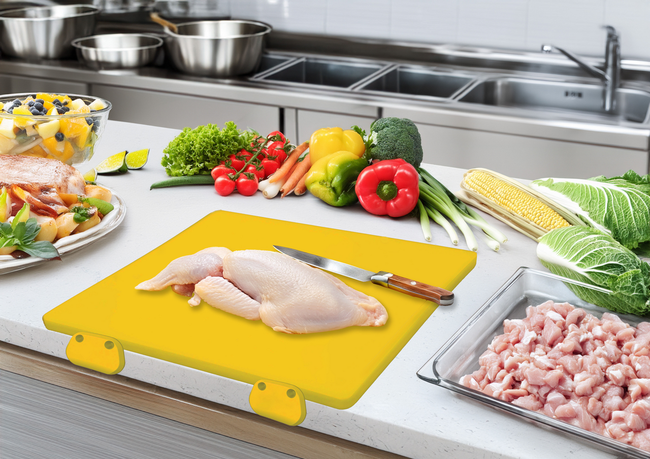 METRO PROFESSIONAL Doska na krájanie HDPE 60 x 40 x 2 cm žltá 1 ks