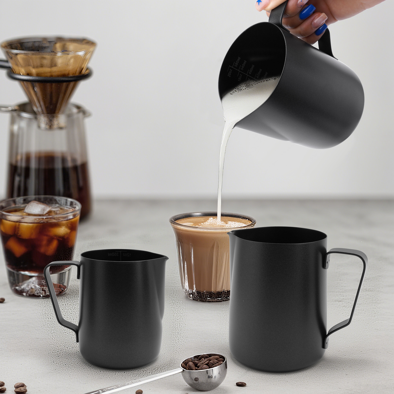 METRO PROFESSIONAL Dóza SS304 350 ml čierna 1 ks