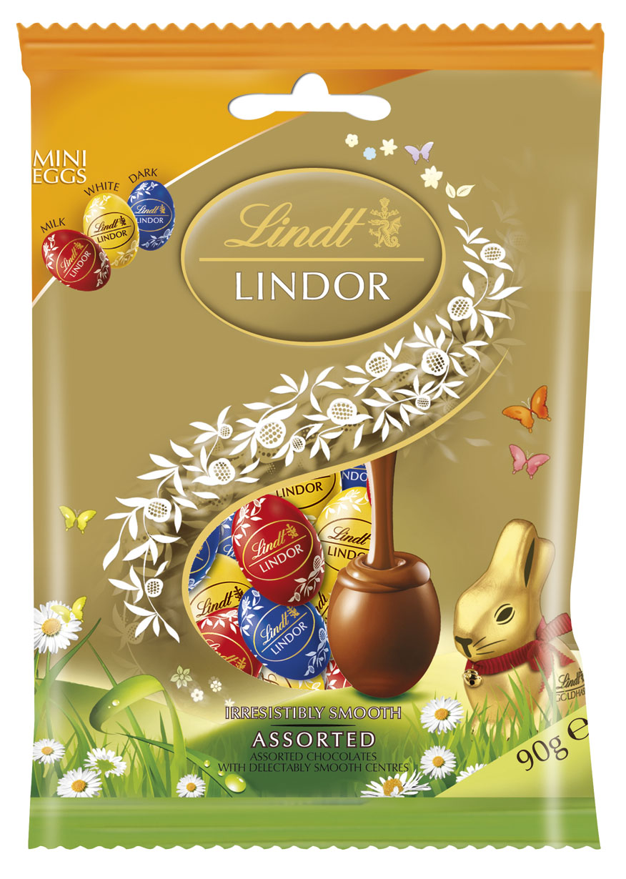Lindt LINDOR Mini vajíčka mix 90 g