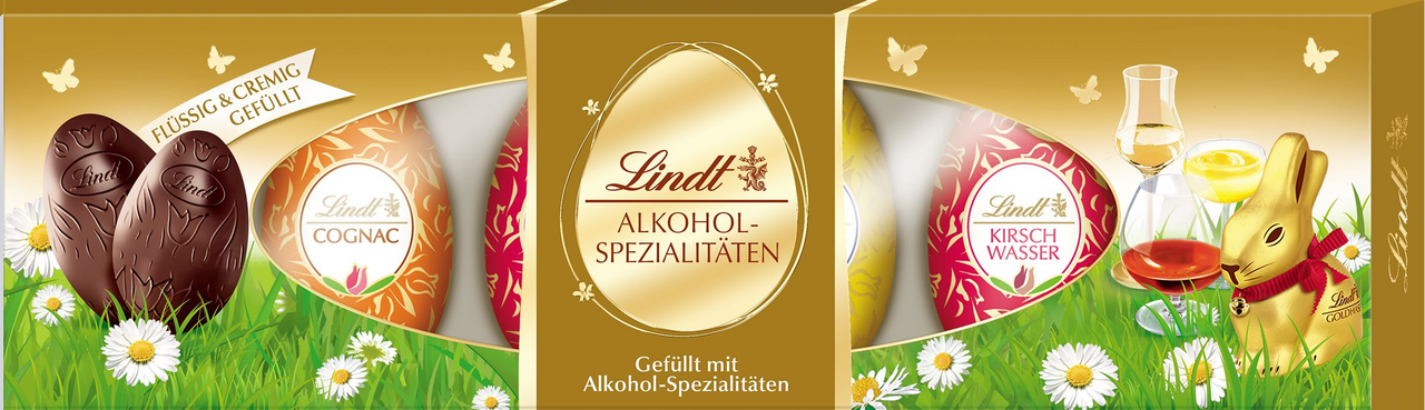 Lindt Vajíčka s likérom mix 108 g