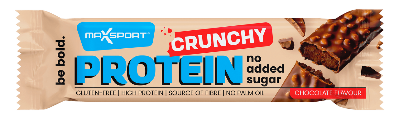 MAX SPORT Crunchy Protein tyčinka bez pridaného cukru čokoláda 40 g