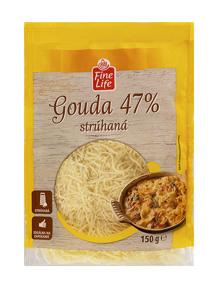 Fine Life Gouda strúhaná chlad. 150 g