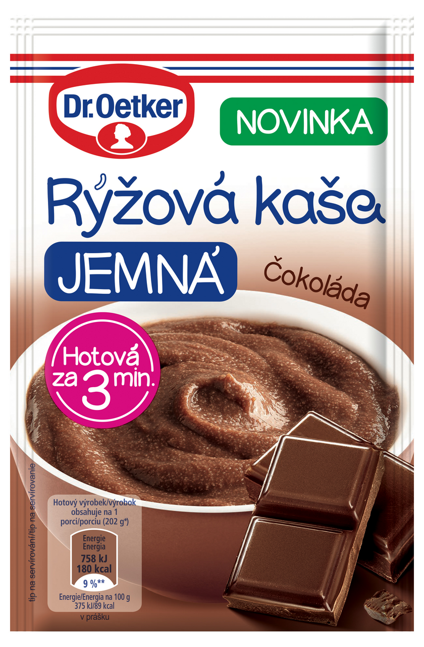 Dr. Oetker Ryžová kaša jemná čokoláda 52 g