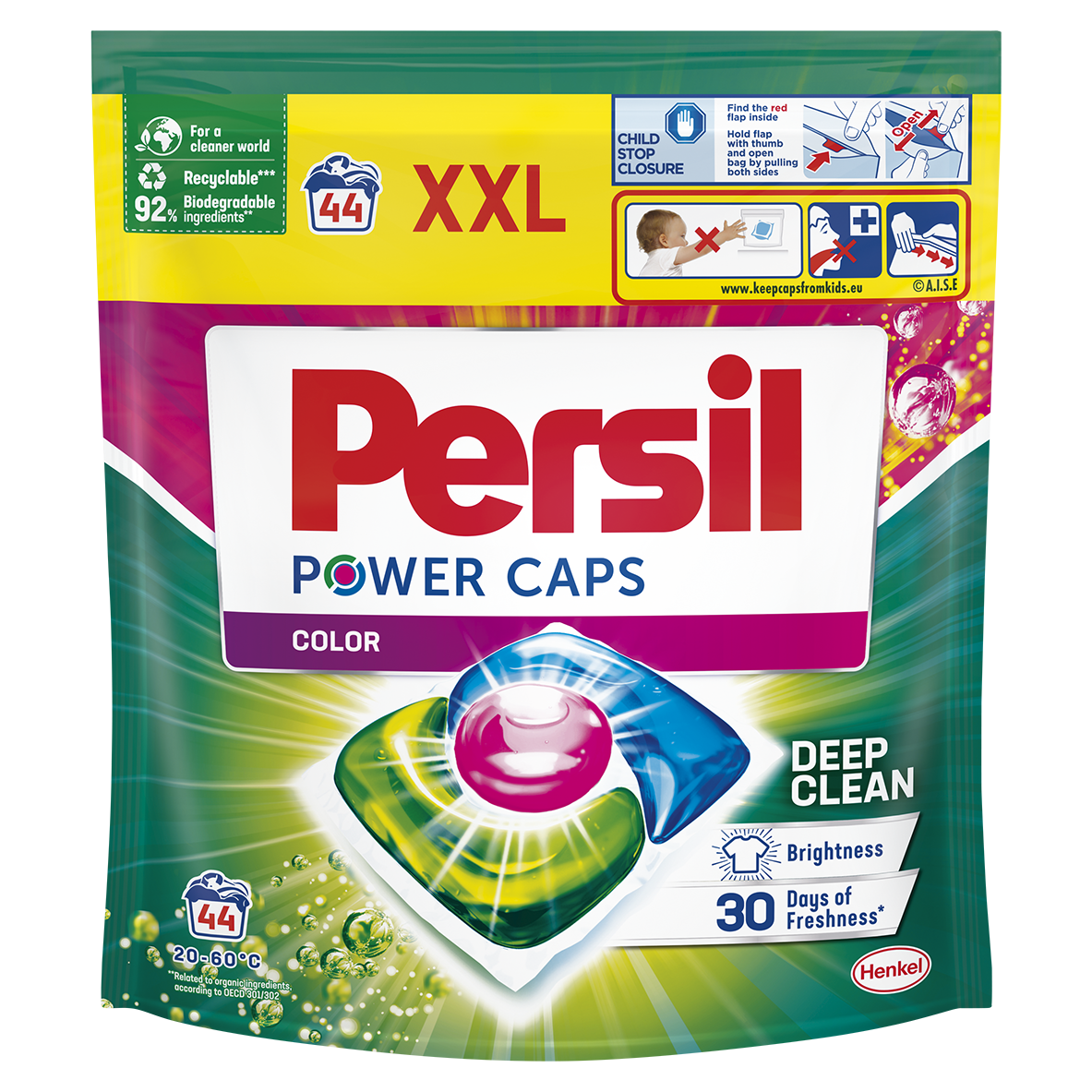 Persil Power Caps Color gélové kapsuly 44 ks