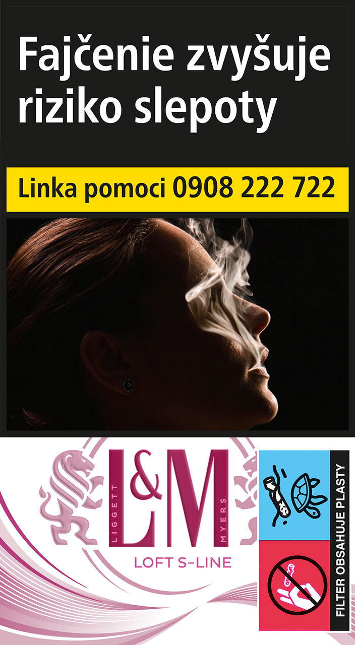 L&M Loft Pink S-Line 100 dlhé 20 ks KC 5,70 10 krab. kolok L tvrdé bal. VO cena
