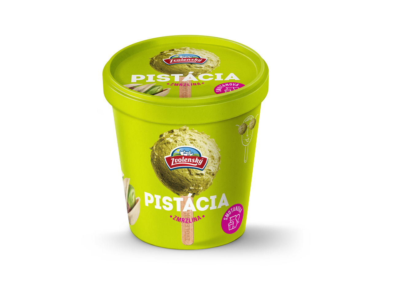 Zvolenský Smotanová zmrzlina pistácia mraz. 420 ml