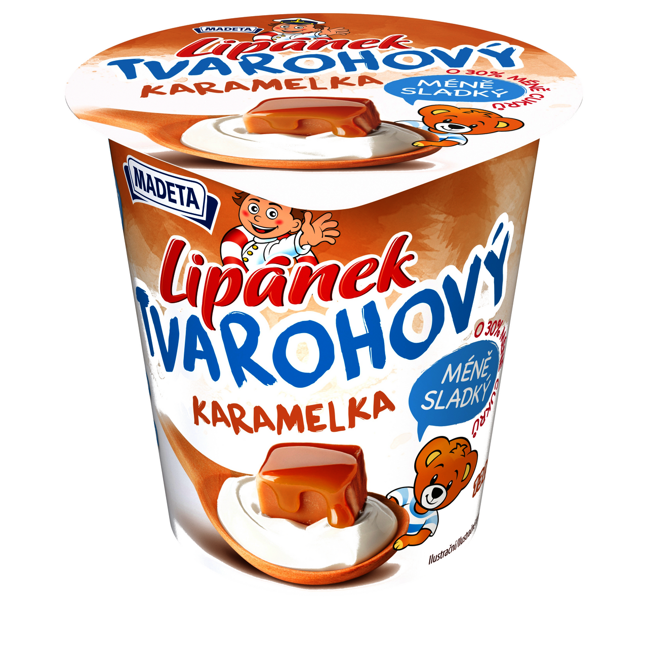 MADETA Lipánek tvarohový s karamelom chlad. 10 x 130 g
