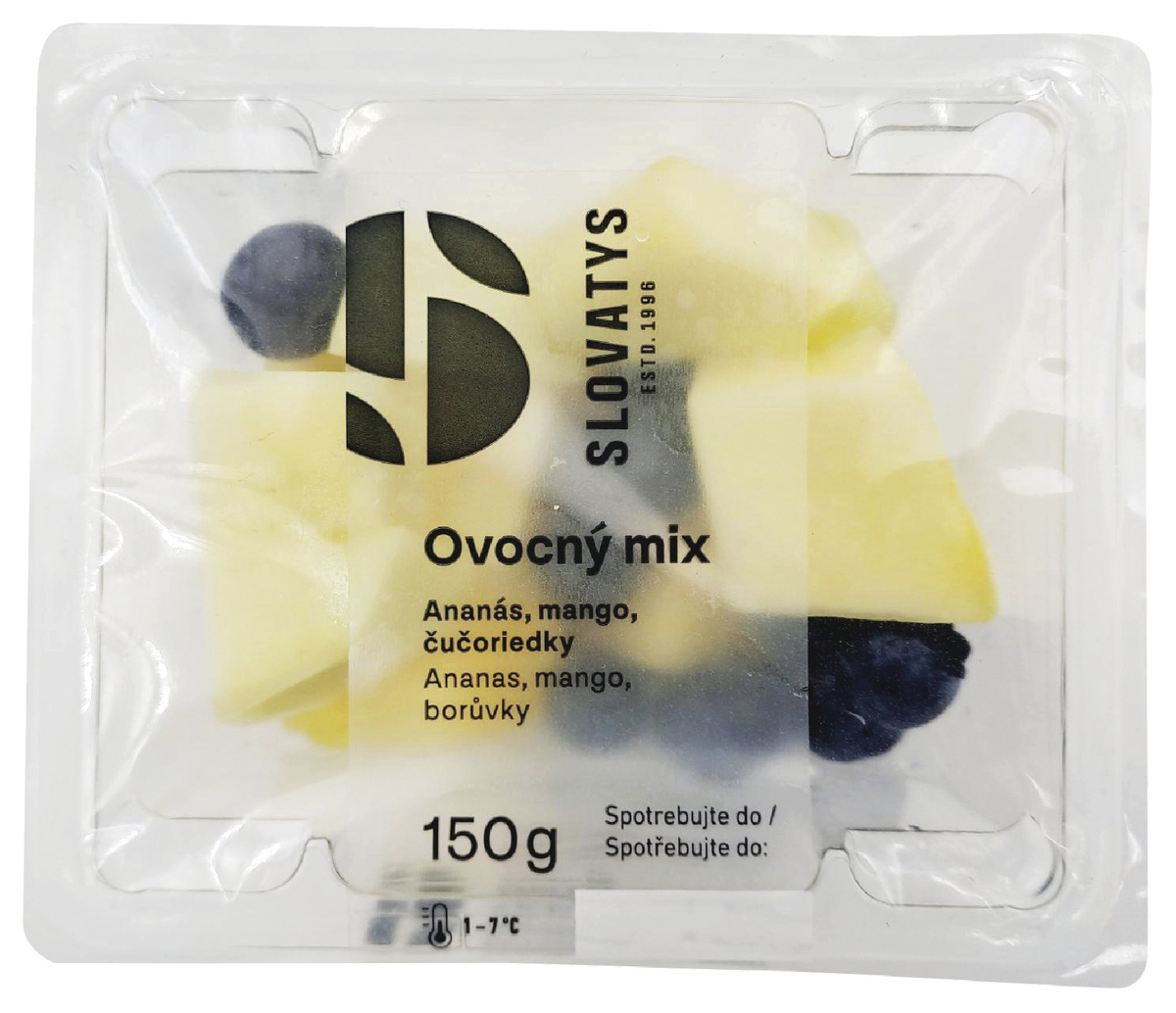 Ovocný šalát mix ananás mango čučoriedka chlad. 150 g