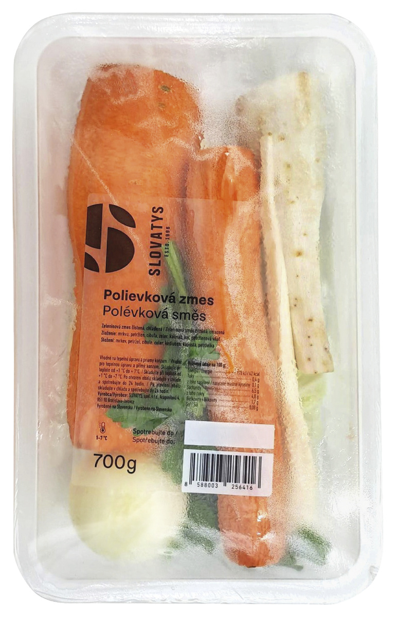 Zelenina na polievku očistená chlad. 700 g