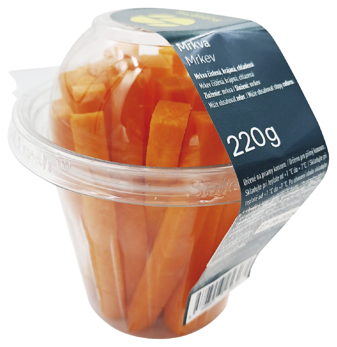 Zeleninový snack mrkva tyčinky chlad. 220 g