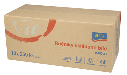 aro Utierky ZZ 1 vrstvové biele 10 x 250 ks