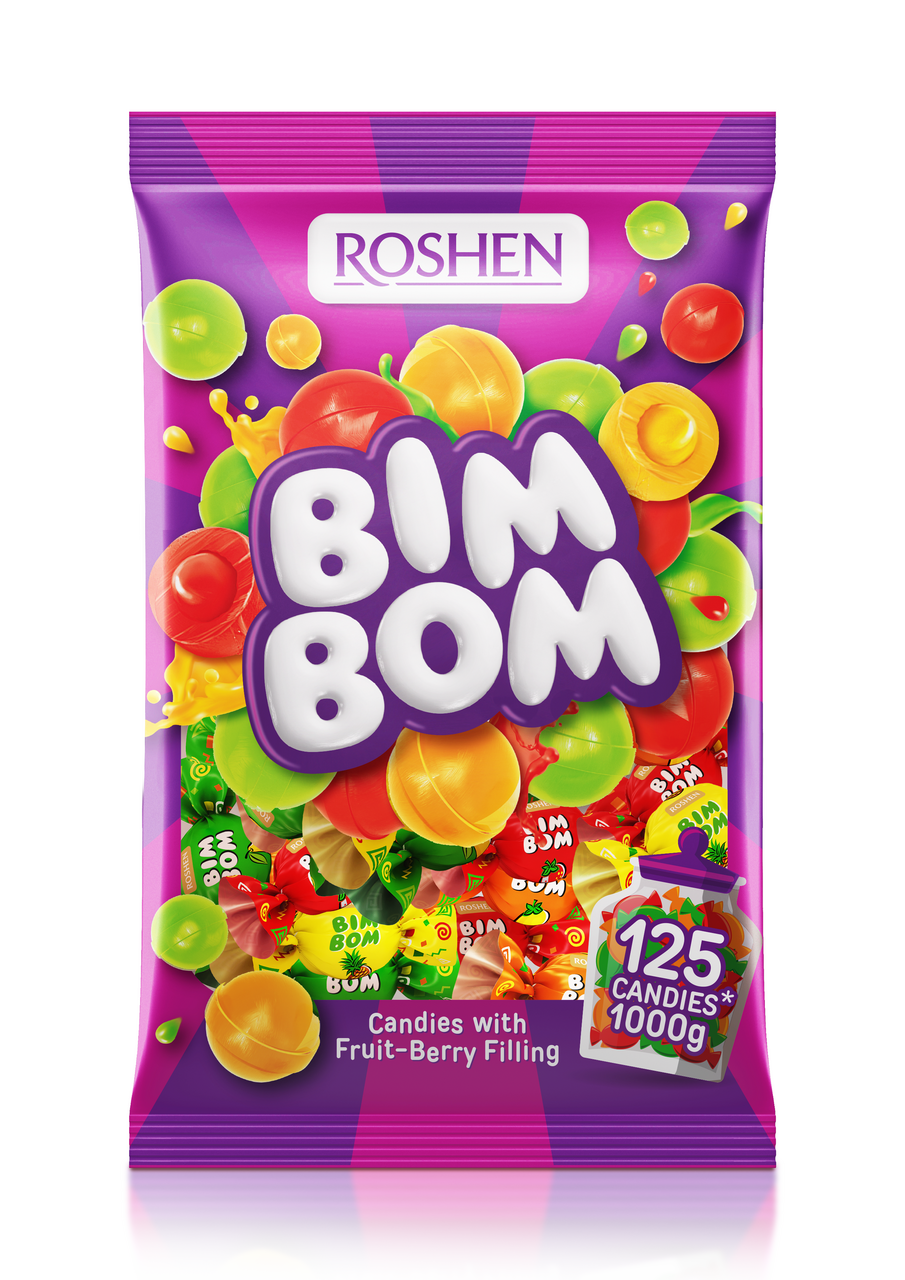 ROSHEN Bim Bom ovocné cukríky 1 kg