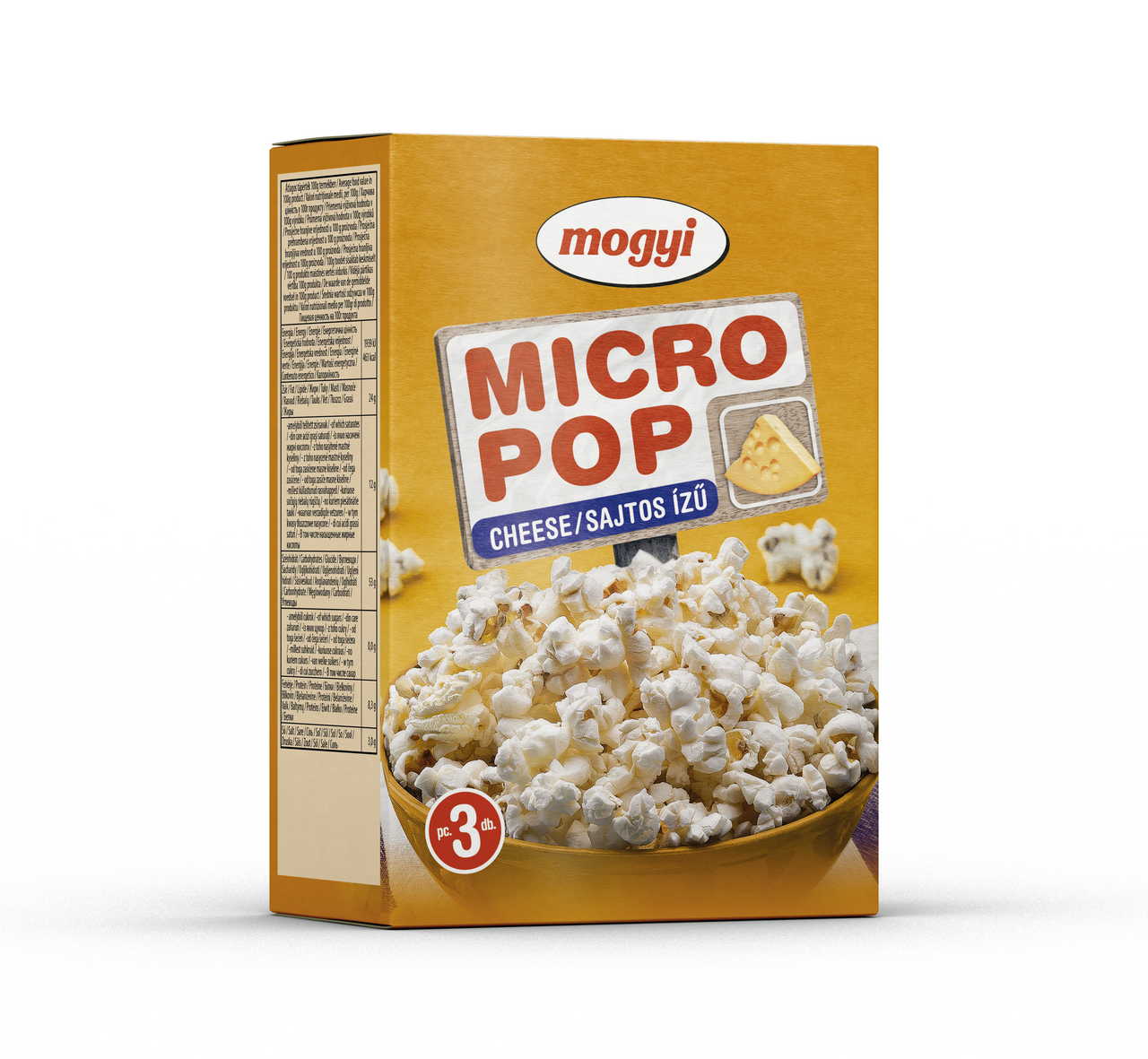 mogyi Micro popcorn syrový 3 x 100 g