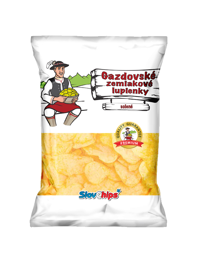 SlovChips Gazdovské lupienky solené 24 x 70 g