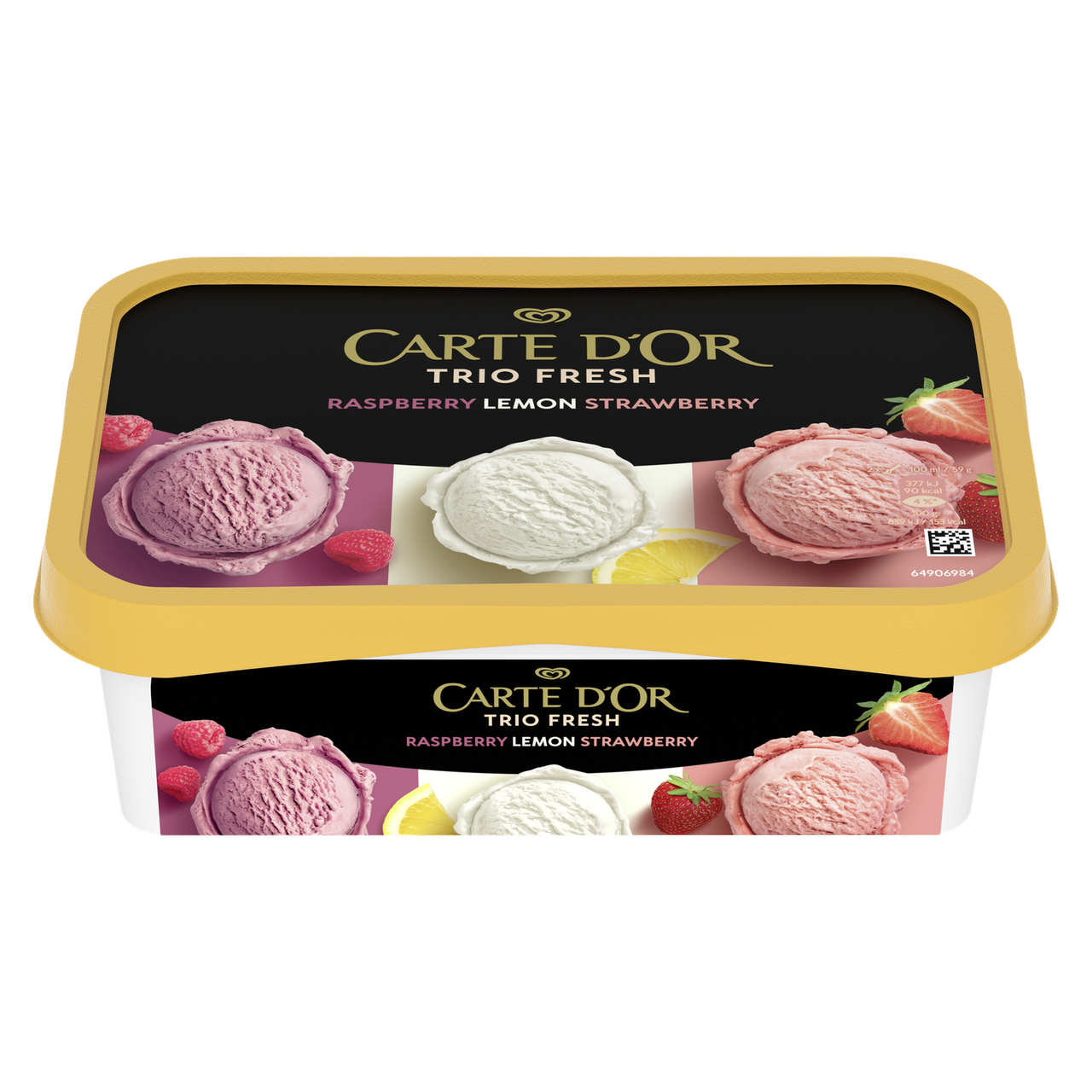 CARTE D'OR Trio Fresh malina citrón jahoda zmrzlina mraz. 1000 ml