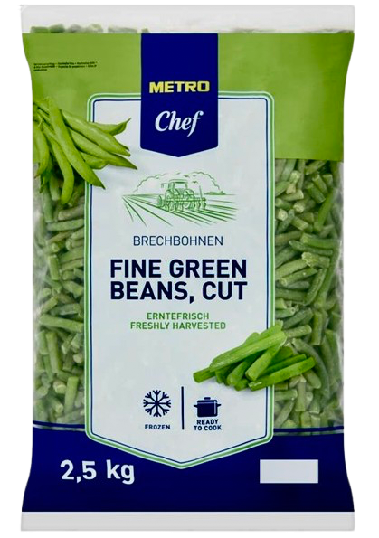 METRO Chef Fazuľové struky krájané mraz. 2,5 kg