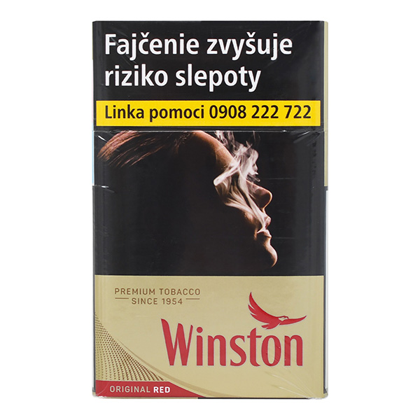 Winston Gold Red king size box 20 ks KC 5,90 10 krab. kolok L tvrdé bal. VO cena