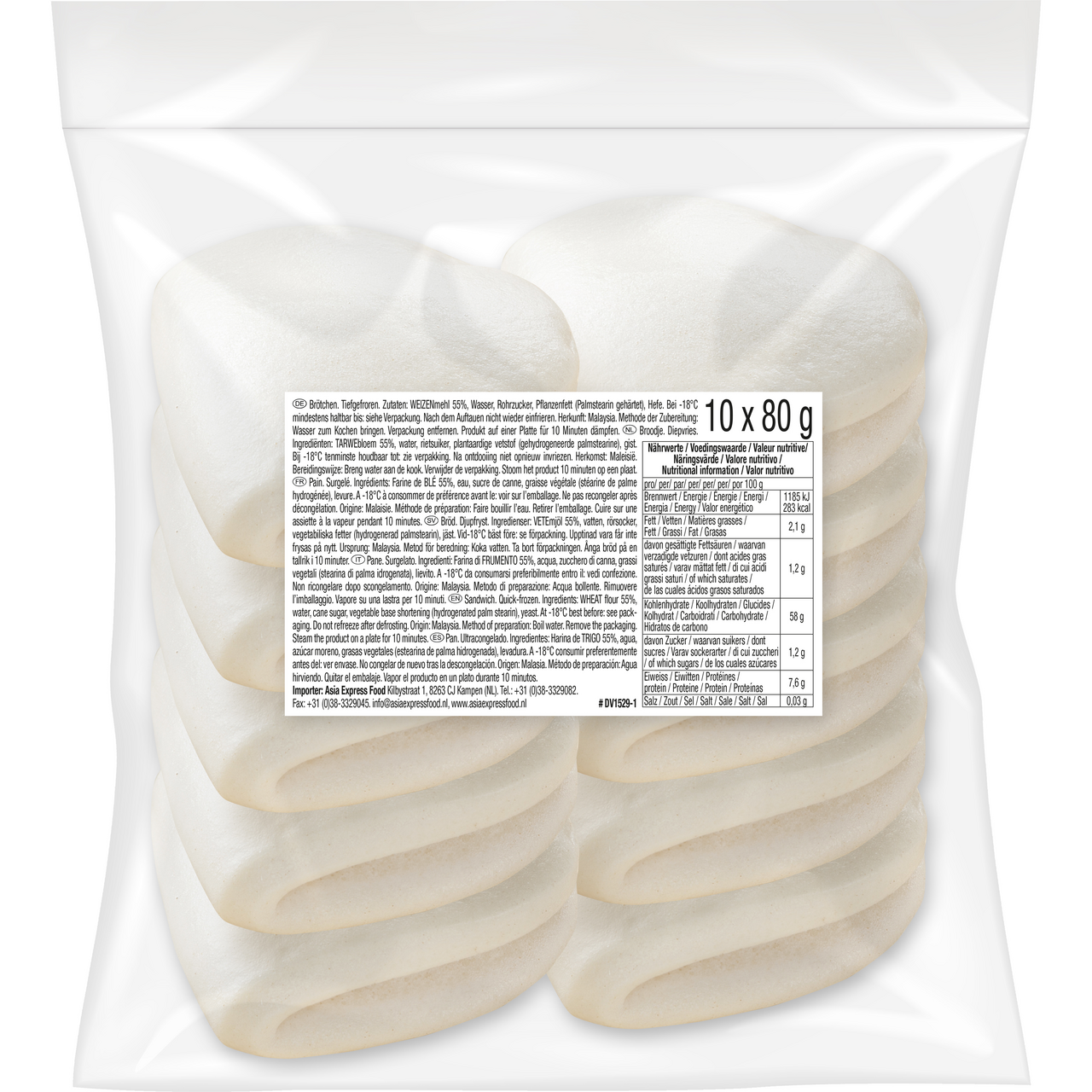 Bao Bun žemle mraz. 10 x 80 g