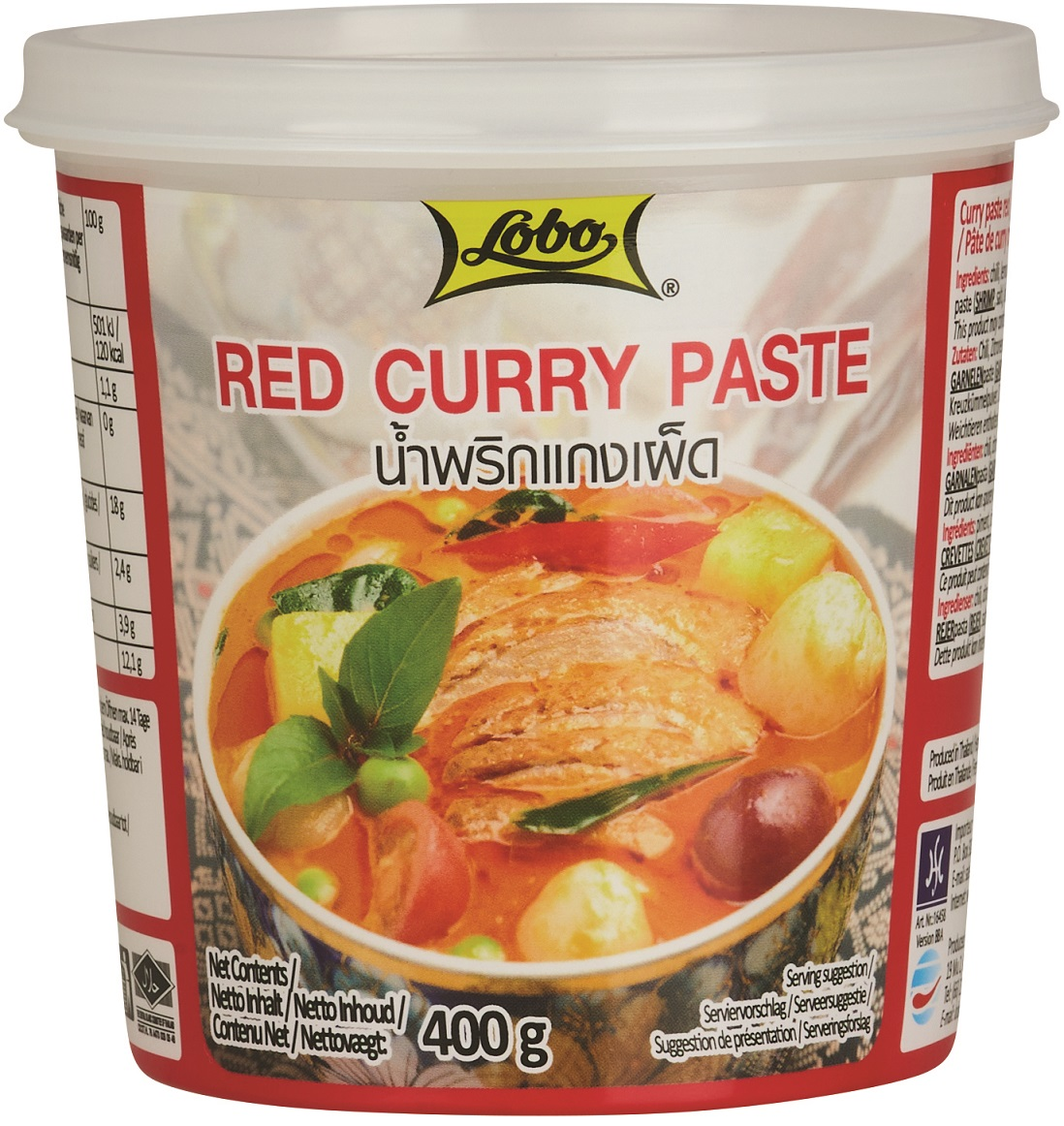 LOBO KARI PASTA 400g ČERVENÁ