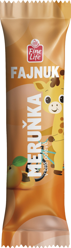 Fine Life FAJNUK marhuľa biela poleva mraz. 25 x 35 g