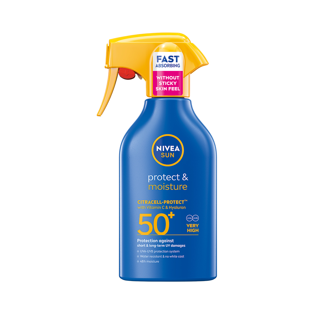 NIVEA Sun Hydratačný sprej na opaľovanie OF50 250 ml
